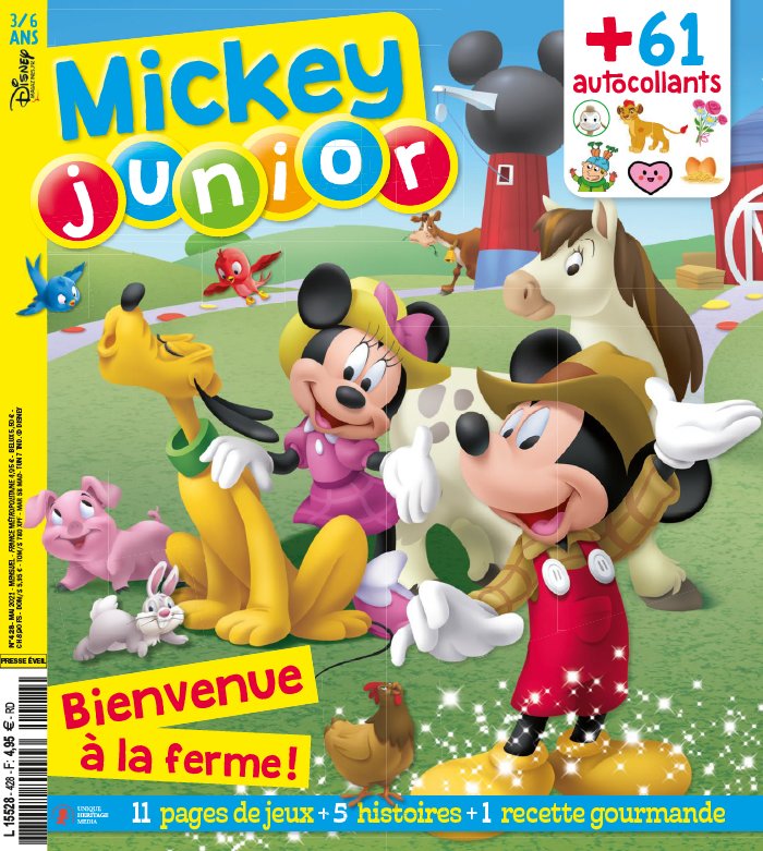 Abonnement magazine Mickey Junior pas cher !